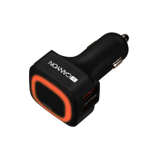 Canyon CNE-CCA05B Încărcător auto USB dublu negru PC