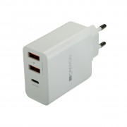 Canyon CNE-CHA08W Încărcător de perete multi-USB cu tehnologie puternică, alb 