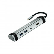 ODDNB-DVDRW Canyon CNS-TDS03DG 4-în-1 USB tip C Hub multiport Gri cosmic 