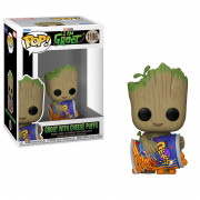 Funko Pop! #1196 Marvel: I Am Groot - Groot with Cheese Puffs Bobble-Head Vinyl Figura 