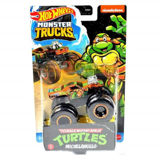 Hot Wheels Monster Trucks - Teen Ninja Turtles - Michelangelo (HJG41-HKM23) Jucărie