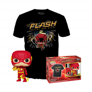 Funko Pop! & Tee L (Adult): DC The Flash FastestMan Alive - The Flash (Glows in the Dark) Vinyl Figura Cadouri