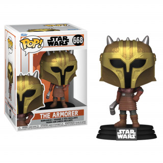 Funko Pop! Disney Star Wars: The Mandalorian - The Amorer #668 Bobble-Head Vinyl Figure Cadouri