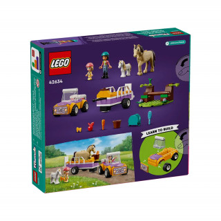 LEGO Friends: Remorca cu cal si ponei (42634) Jucărie