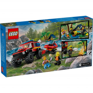 LEGO City: Camion 4x4 si barca de pompieri (60412) Jucărie