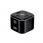 Promate Adaptor pentru încărcător de telefon - POWERCUBE PD80 (POWERCUBE-PD80.EU-BK) 