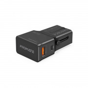 Adaptor universal Promate - TRIPLUG PD20 (TRIPLUG-PD20.BLACK) 