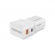 Adaptor universal Promate - TRIPLUG PD20 (TRIPLUG-PD20.WHITE) 