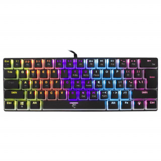 WHITE SHARK GK-2202B/BL-US ASHIKO Tastatură de gaming engleză 60% neagră mecanică (comutator albastru) PC