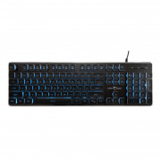 WHITE SHARK TACHI-B/US WS GK-003141B-US tastatură pentru jocuri, 104 taste neagră (engleză) 