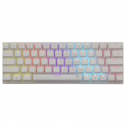 WHITE SHARK WAKIZASHI-W/R-US, GK-002211-W/R-US tastatură mecanică de gaming albă, comutatoare roșii. engleză 