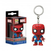 Funko Pocket Pop!: Marvel - Breloc cu figurina din vinil Bobble Head de Spider Man 