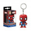 Funko Pocket Pop!: Marvel - Breloc cu figurina din vinil Bobble Head de Spider Man thumbnail