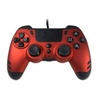 Steelplay - Slim Pack - controler cu fir - Roșu (JVAMUL00151) PS4