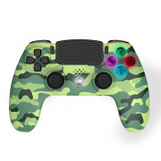 Freaks and Geeks - Controller LED fără fir PS4 - Camo verde (140142d) 