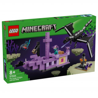 LEGO Minecraft - Dragon Ender și Corabia din End (21264) Jucărie