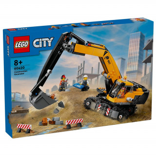 LEGO City: Excavator galben de construcții (60420) Jucărie