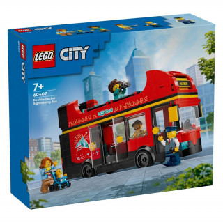 LEGO City: Autobuz turistic roșu cu etaj (60407) Jucărie