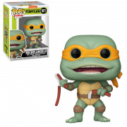 Funko Pop! #1611 Movies: Teenage Mutant Ninja Turtles - Michelangelo Sausage Link Nunchucks Vinyl Figura 