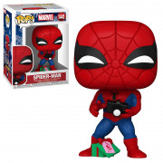 Funko Pop! #1441 Marvel: Holiday - Spider-Man with Open Gift Bobble-Head Vinyl Figura 