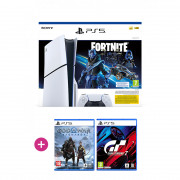 PlayStation 5 (Slim) Fortnite Cobalt Star bundle + God of War: Ragnarök + Gran Turismo 7 