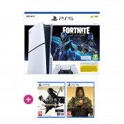 PlayStation 5 (Slim) Fortnite Cobalt Star bundle  + Death Stranding DC + Ghost of Tsushima DC 