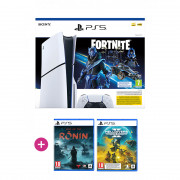 PlayStation 5 (Slim) Fortnite Cobalt Star bundle + Rise of the Ronin + Helldivers II 