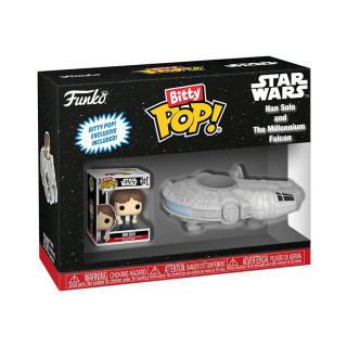 Funko Bitty Pop! Ride: Star Wars - Han Solo and The Millennium Falcon Vinyl Figure Cadouri