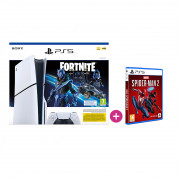 PlayStation 5 (Slim) Fortnite Cobalt Star bundle + Marvel's Spider-Man 2 