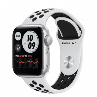 Apple Watch Nike SE GPS, 40mm Silver aluminum Case with Pure Platinum/Black Nik Mobile