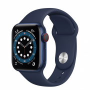 Apple Watch S6 GPS Cellular, 40mm Blue aluminum Case with Deep Navy Sport Band 