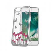 Celly iPhone 7- iPhone patterned plastic case, Butterfly 