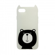 Hana Pop silicone back cover, iPhone 8/7, Teddy bear 