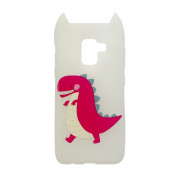 Hana Pop silicone back cover, Galaxy A8, Dino 