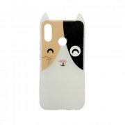 Hana Pop silicone back cover, Huawei P20 Lite, Spotted kitten 