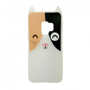 Hana Pop silicone back cover, Galaxy S9, Spotted kitten 