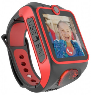 MyKi Junior 3G children's watch with two-way video calling- Black/Red Mobile