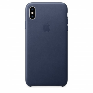 Apple iPhone XS Max leather back cover, Blue Mobile