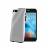 Celly iPhone -silicone back cover, translucent 