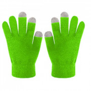 Celly gloves for touch screen devices, Green 