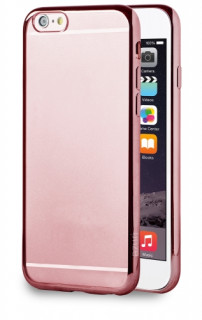 AZURI back cover soft ULTRA slim rubber case Rose Gold IPHONE 6-6S Mobile