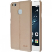 AZURI Back Cover, stitched leather case -beige-Huawei P9 Lite 