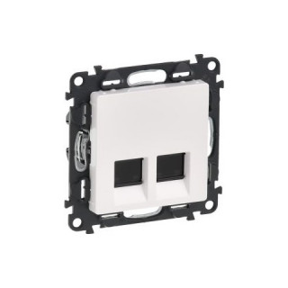 Valena Life 2xRJ45 Cat. 6A STP connector  white Acasă