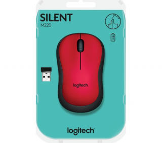 MOUSEW Logitech M220 Silent [Wireless] - Red PC