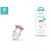 CARPSU Devia ST326080 Mushroom QC3.0 18W universal USB Rose Gold car fast charger 