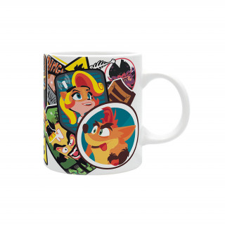 CRASH BANDICOOT - Mug - 320 ml - Sticker Crash Cadouri