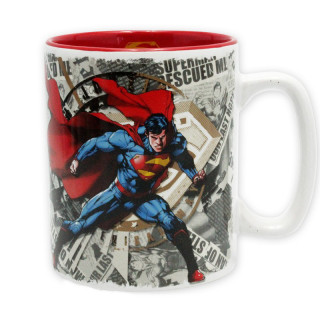 DC COMICS - Pck Mug + Keychains + Badges "Superman" Cadouri