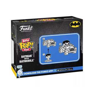 Funko Bitty Pop! Rides: DC Batman - Batman with Batmobile Vinyl Figure Cadouri