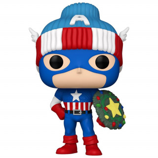 Funko Pop! #1438 Marvel: Holiday – Captain America Vinyl Figura Cadouri