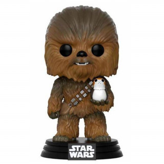 Funko Pop! #195 Bobble: Star Wars: E8 TLJ: Chewbacca w/ Porg Cadouri